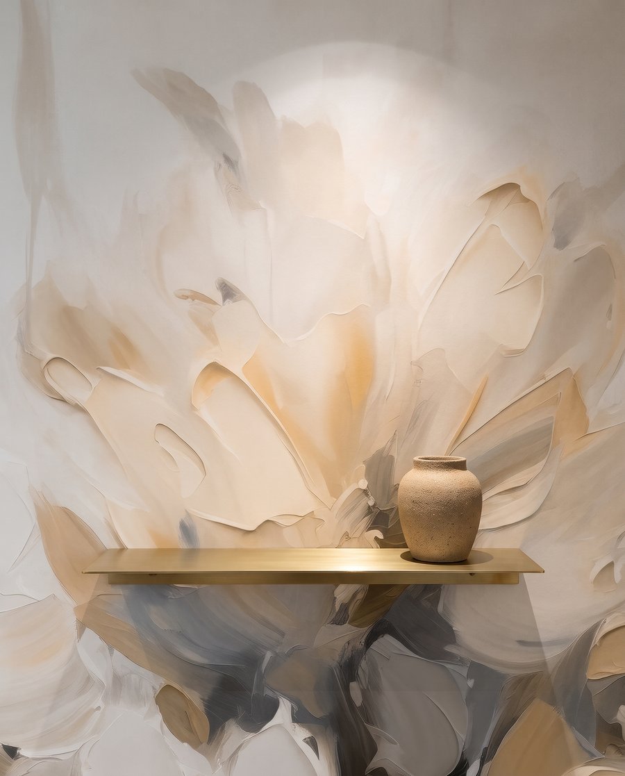 Sunlit Flower Painting — detail