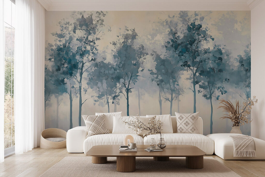 Trees in thin watercolour — interior 1