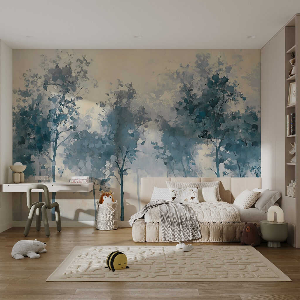 Trees in thin watercolour — interior 2