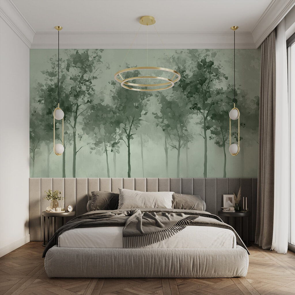 Trees in a Wash in an interior