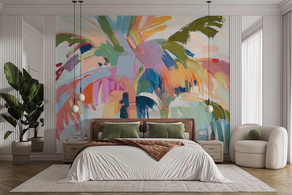Palm in Broad Strokes in an interior