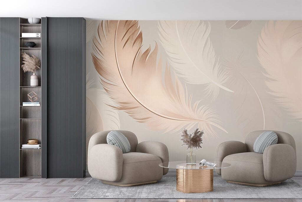 Feathers in cream tones — interior 3