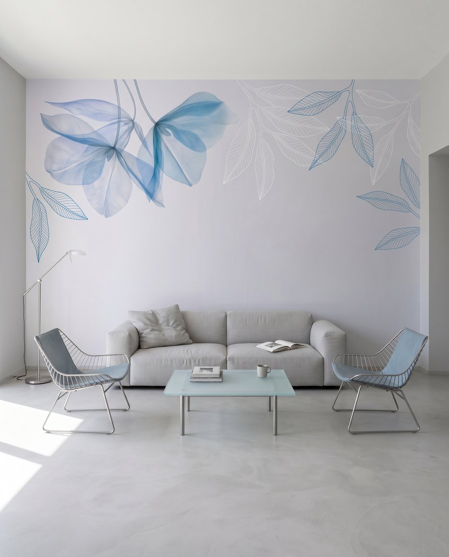 Airy Leaf Outlines — interior 3