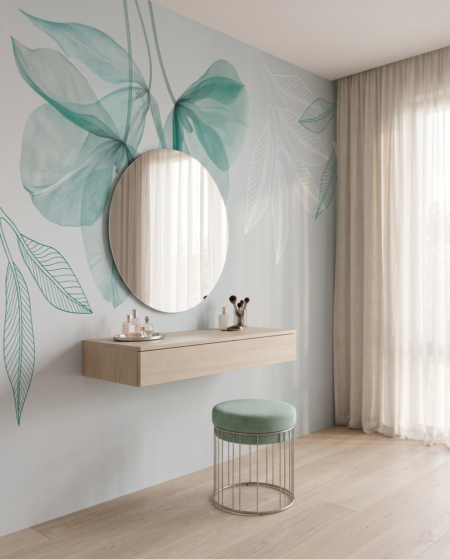 Airy Leaf Outlines — interior 1