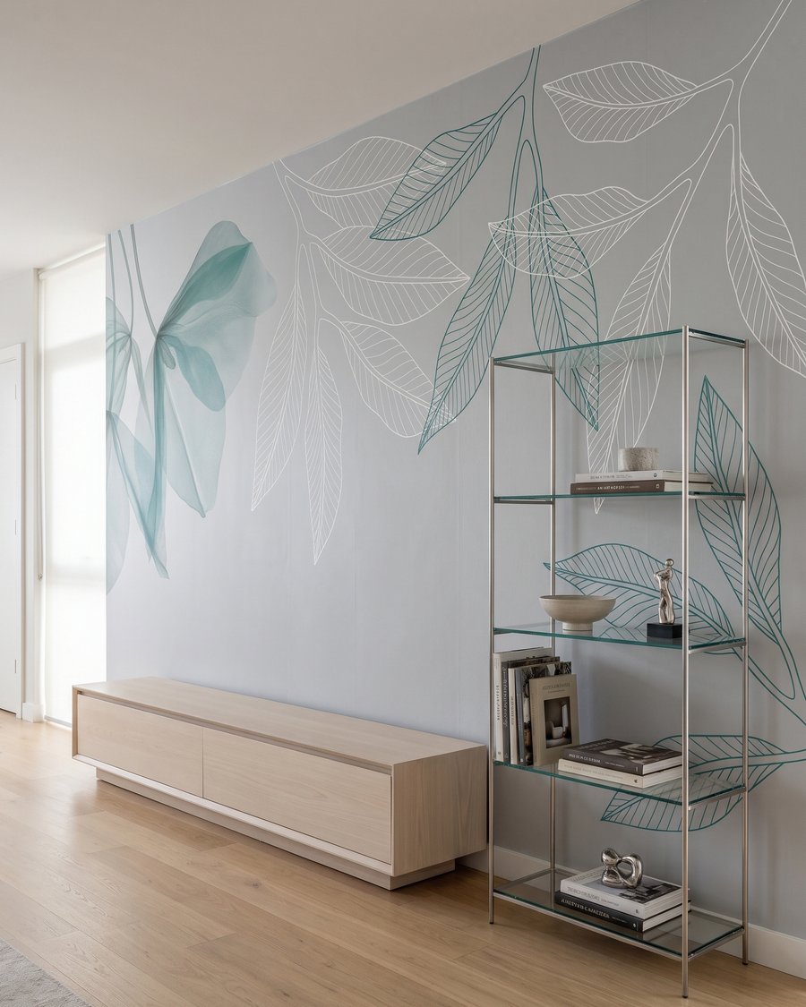 Airy Leaf Outlines — interior 3