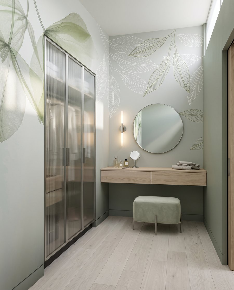 Airy Leaf Outlines in an interior