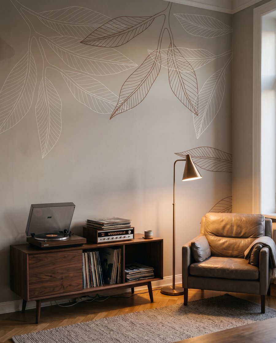 Airy Leaf Outlines — interior 4