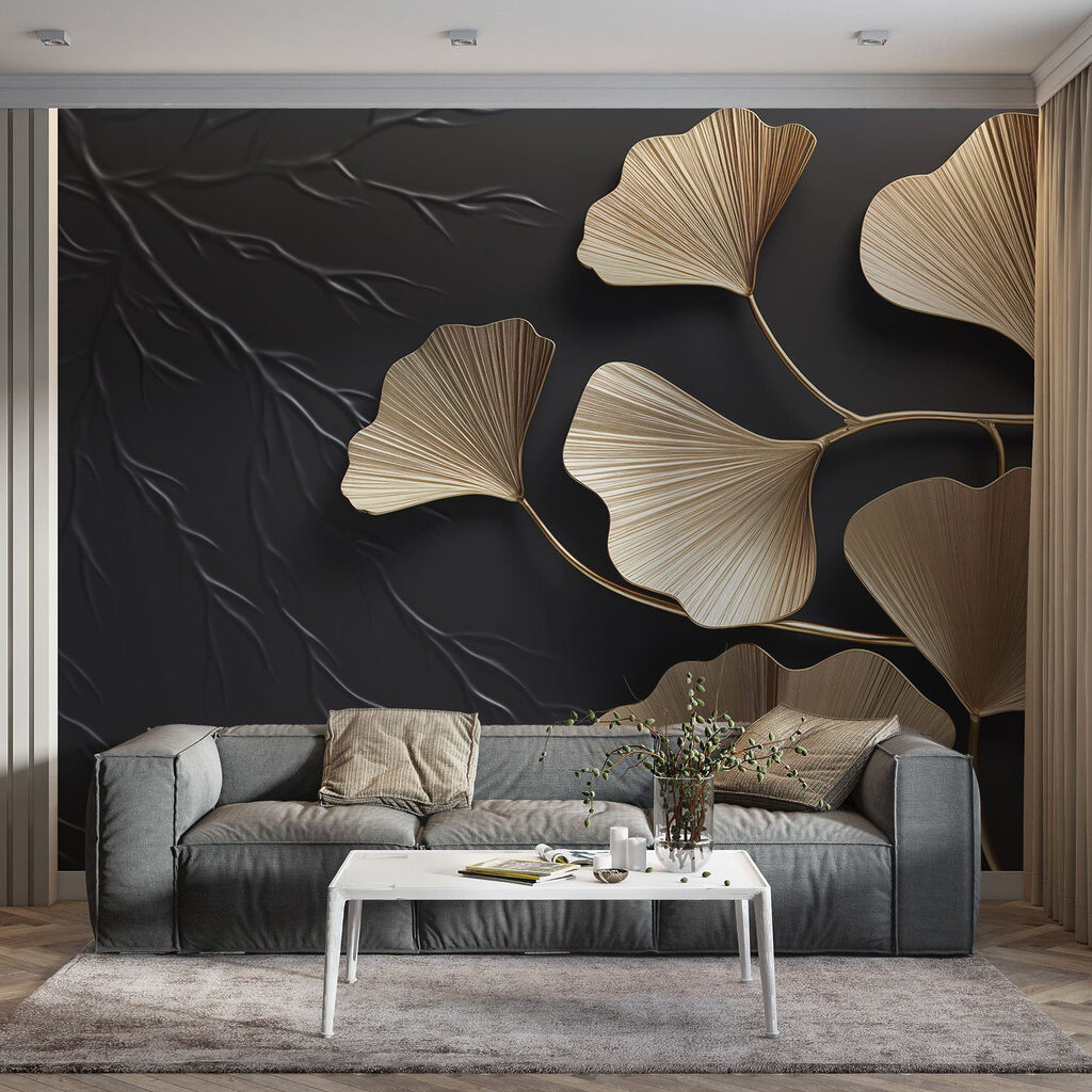 Ginkgo on Dark Marble — interior 2