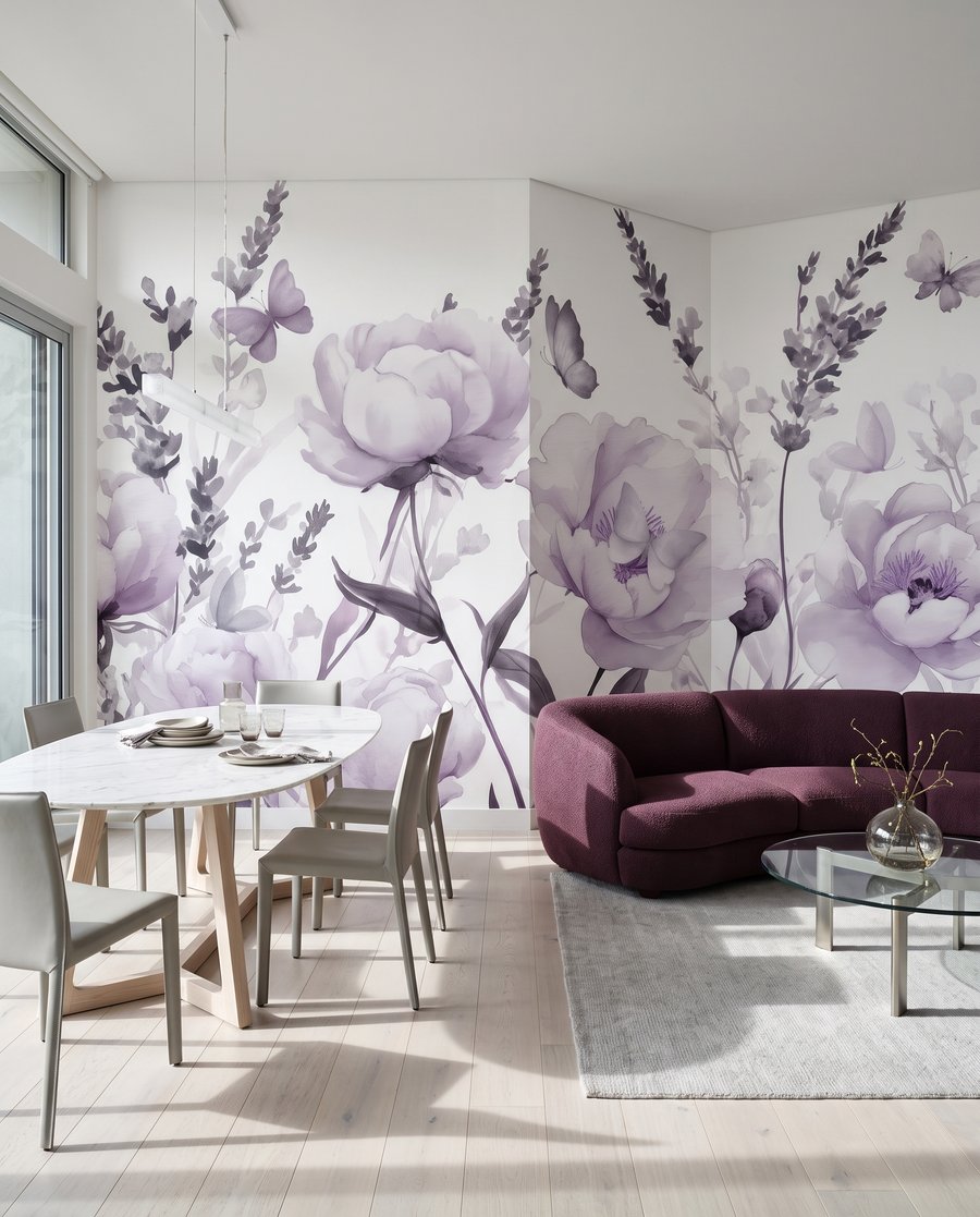 Peonies and Lavender — interior 3