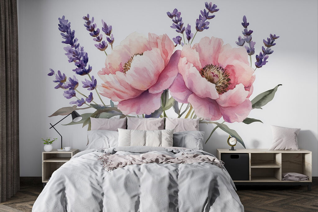 Pink bouquet with lavender — interior 2