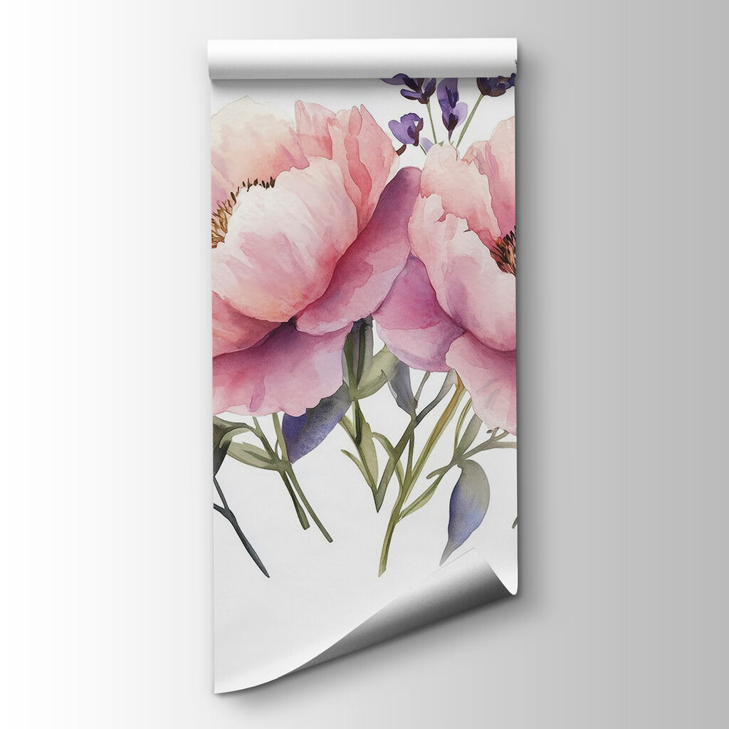 Pink bouquet with lavender — product view