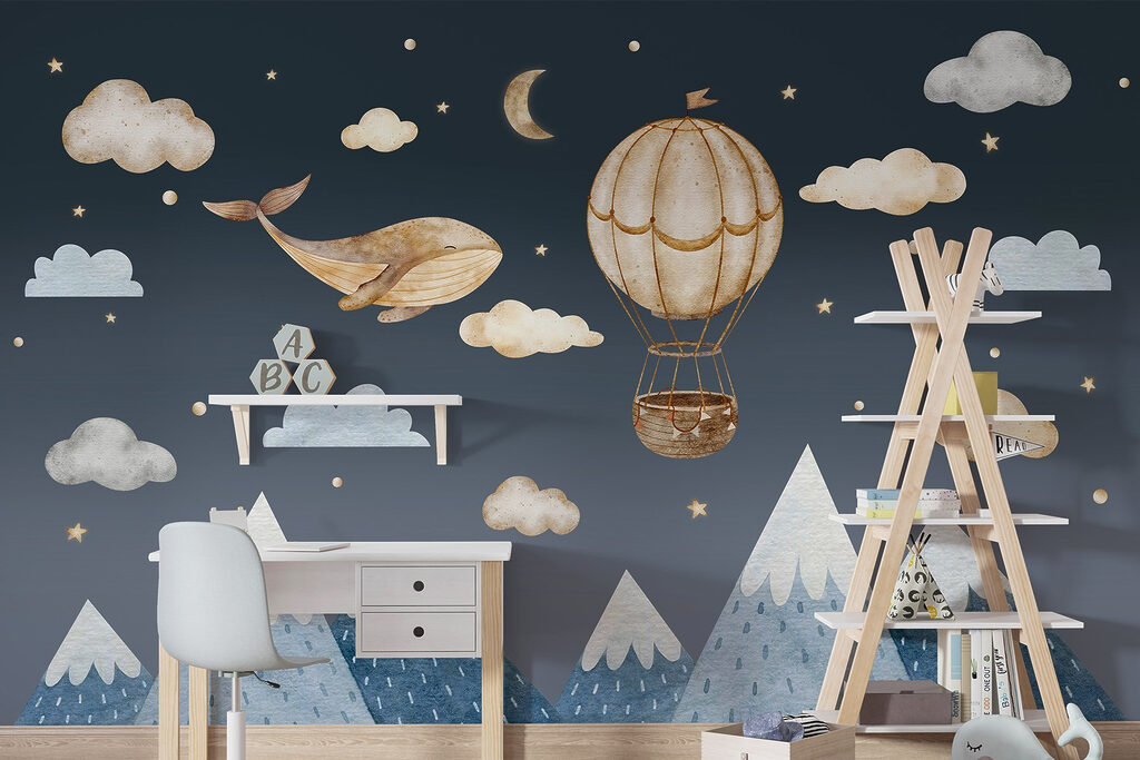 Whale Balloon Dream in an interior