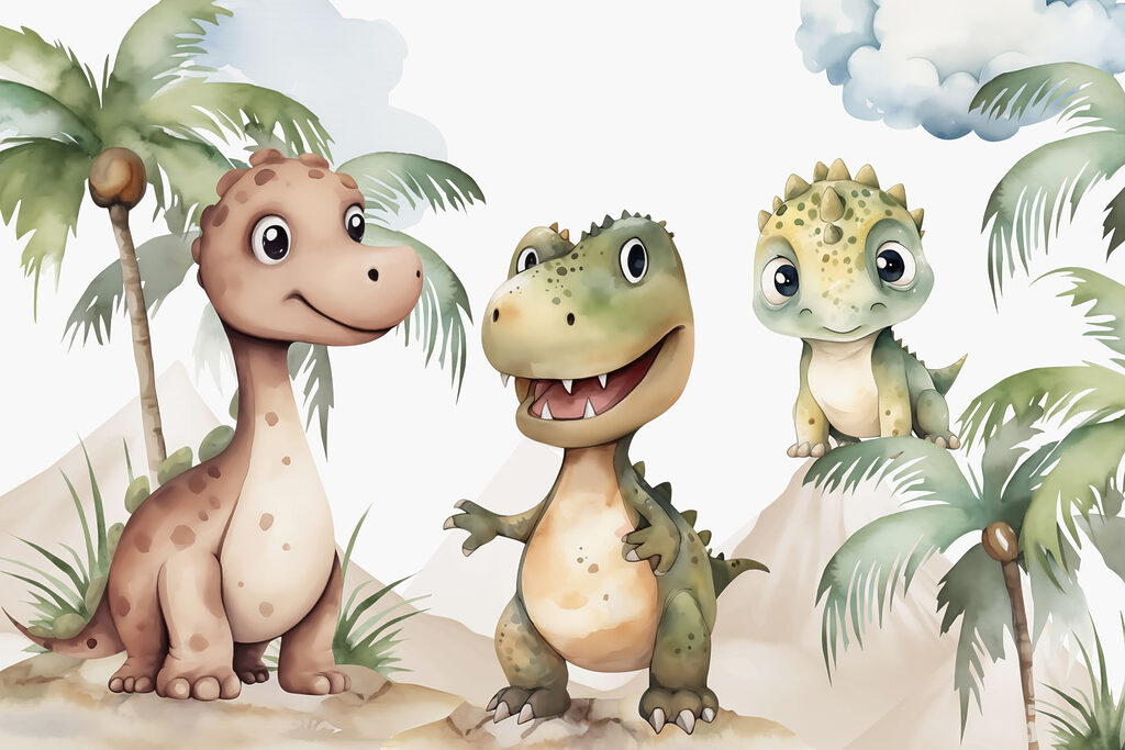 Little Dinosaur Pals — full design