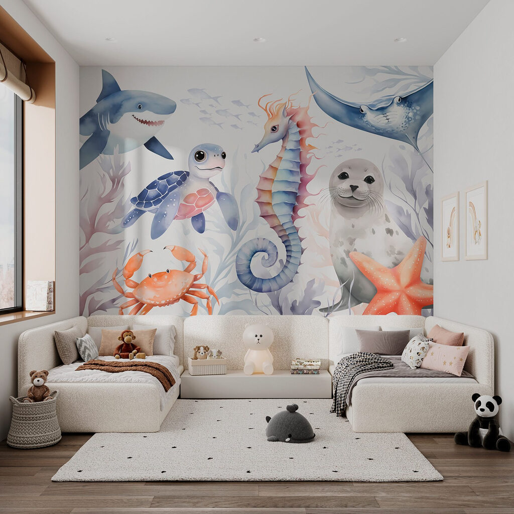 Sea creatures among corals — interior 2