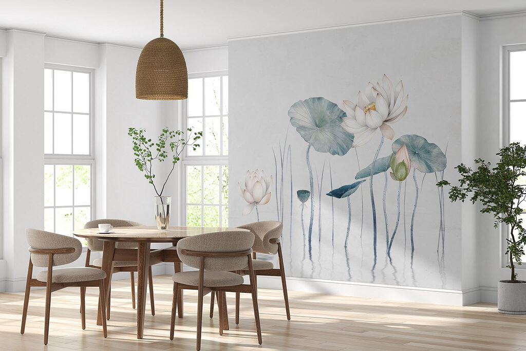 Lotus and its reflection — interior 3