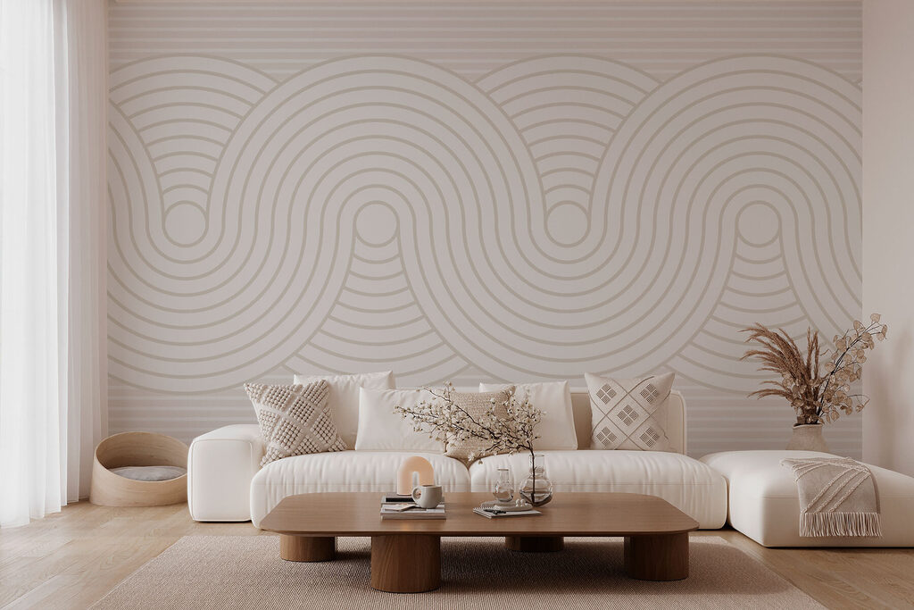Gentle wave lines — interior 1