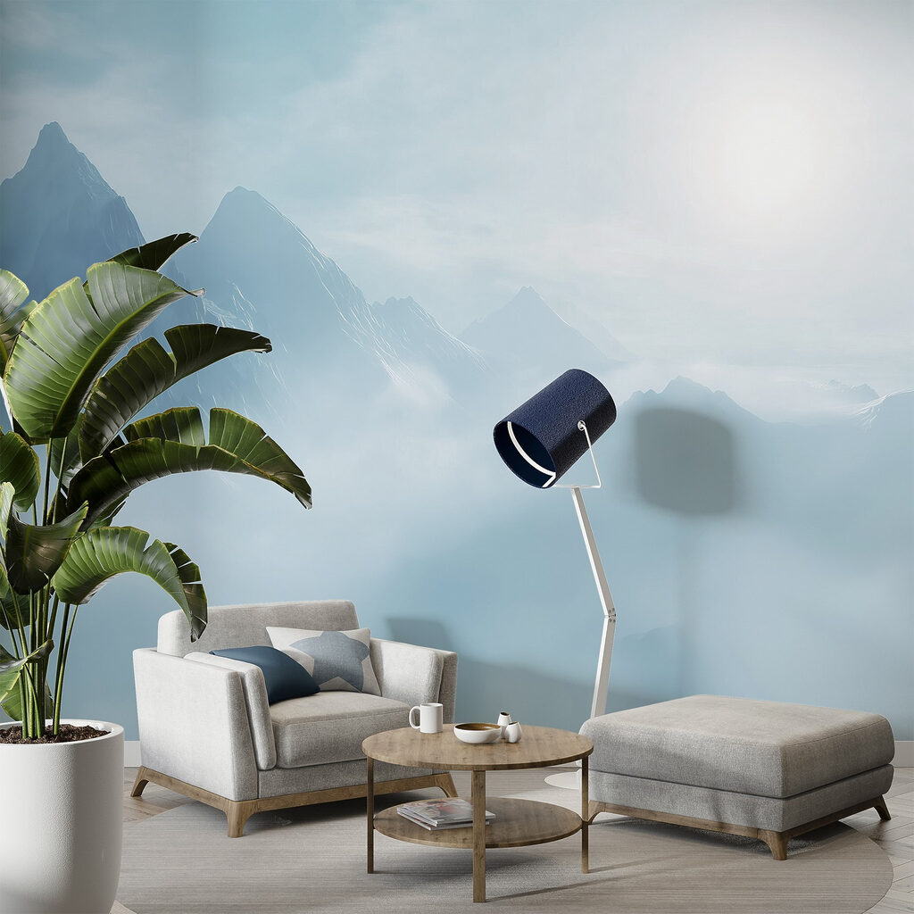 Mountains in pale sunlight — interior 2