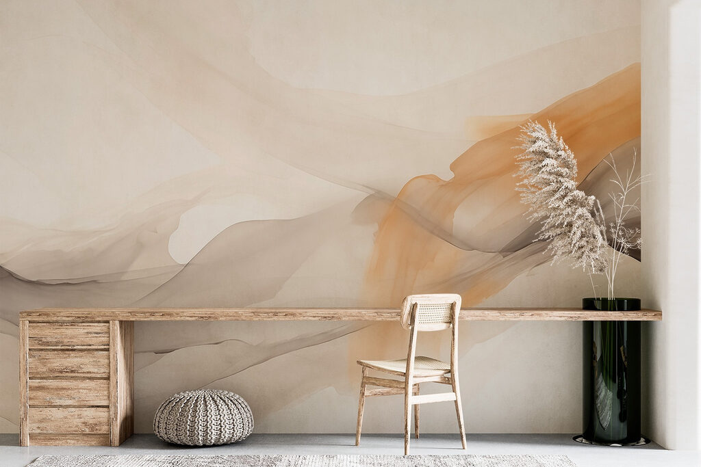 Ochre flows through grey — interior 3