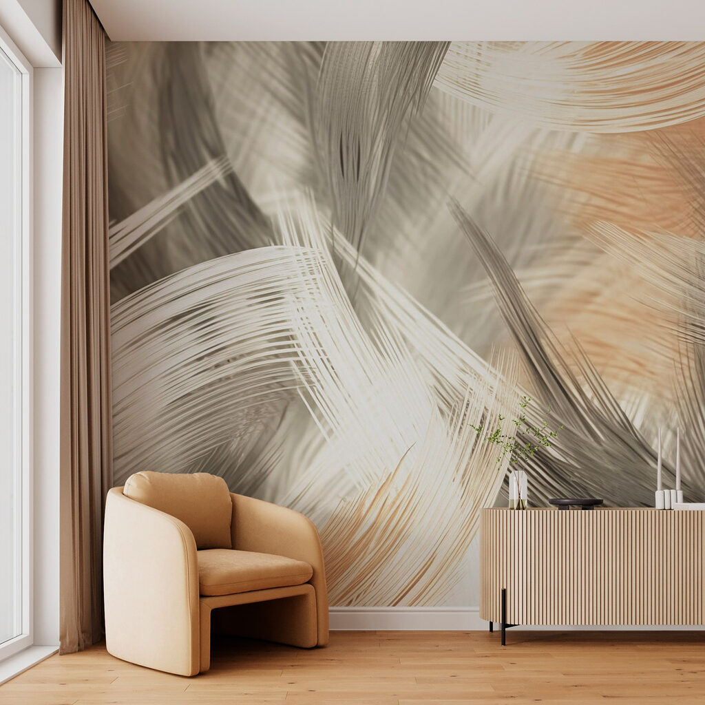 Sweeping Brushwork in an interior