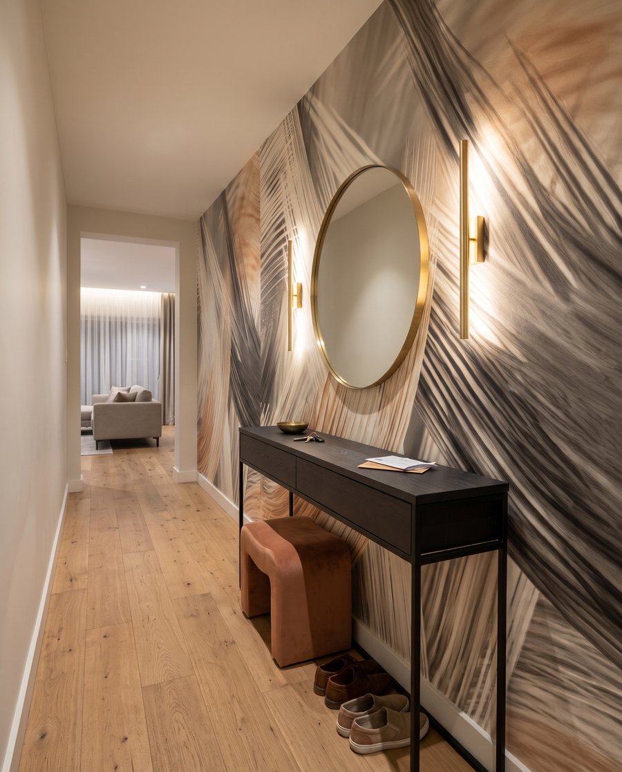 Sweeping Brushwork in an interior