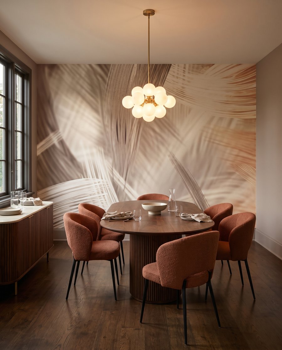 Sweeping Brushwork in an interior