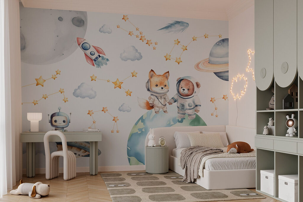 Space animals above Earth — interior 1