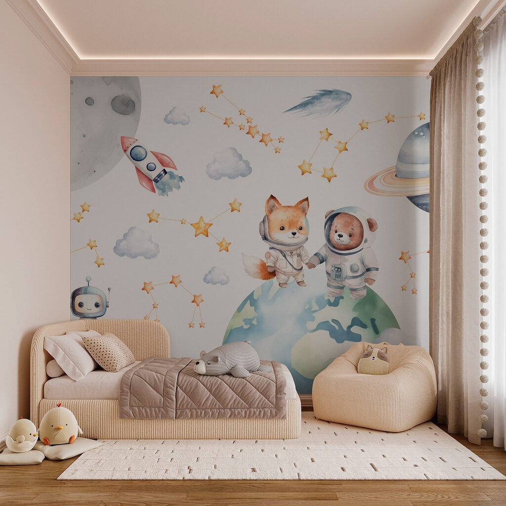 Space animals above Earth — interior 2