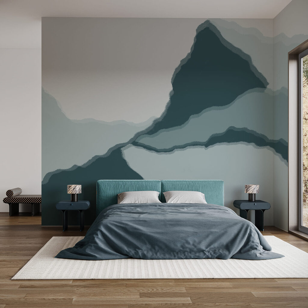 Blue-grey mountain layers — interior 2