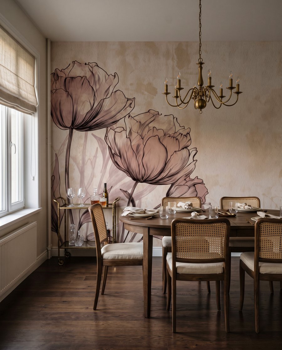 Flower Sketch in an interior