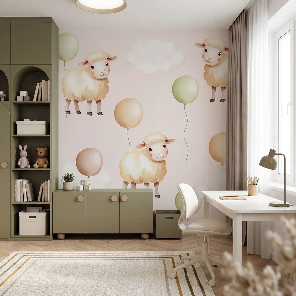 Sheep among soft balloons — interior 2