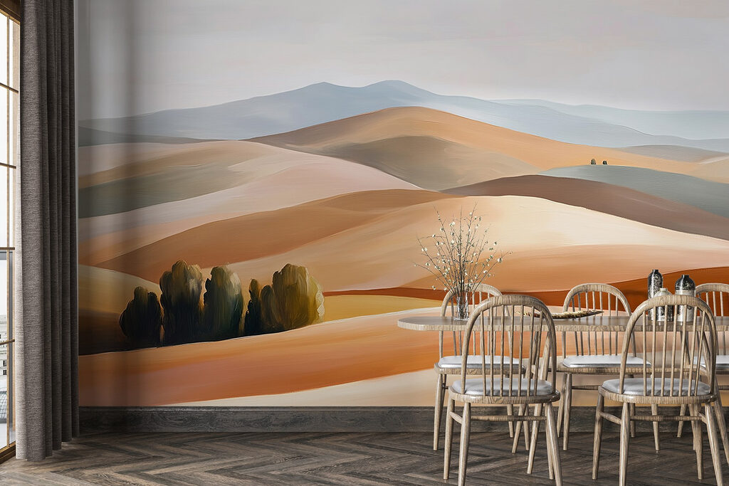 Trees among rolling hills — interior 3