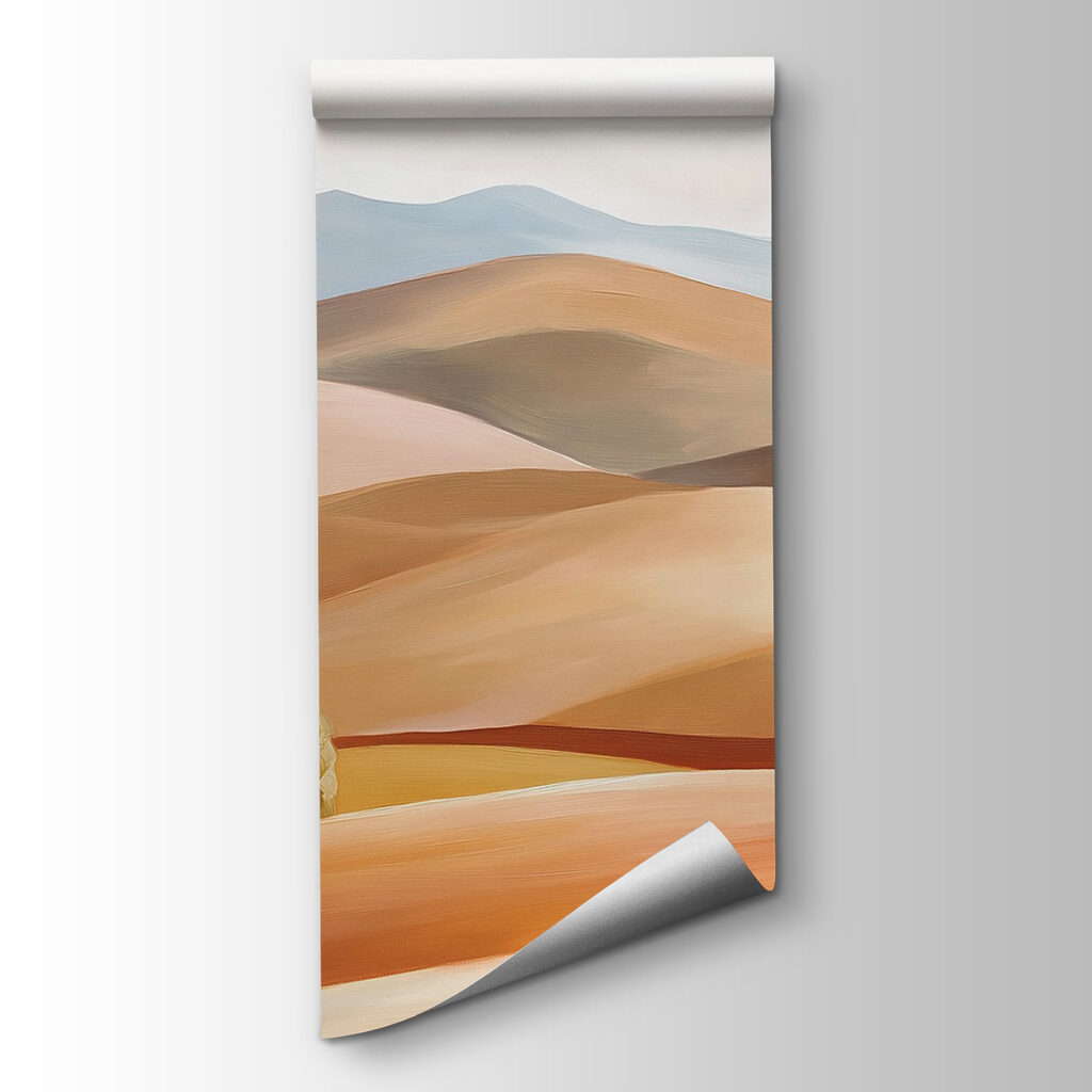 Trees among rolling hills — product view