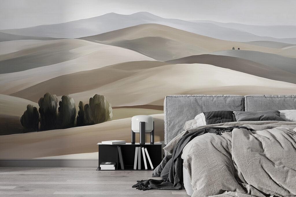Rolling Hills and Trees in an interior