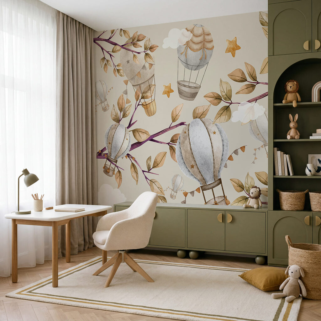 Balloons among golden branches — interior 2