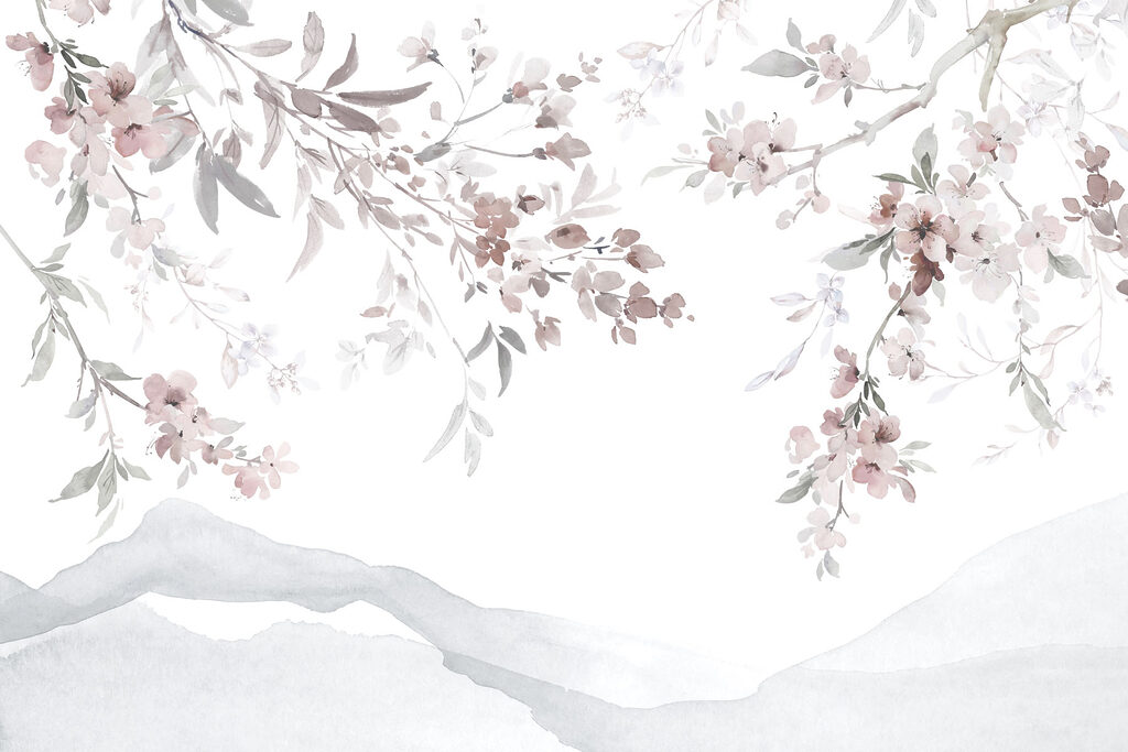 Blossom Above Mountains — full design