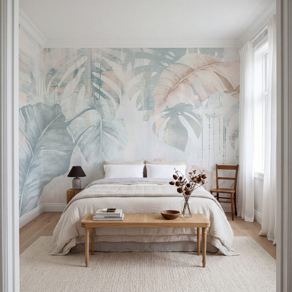 Faded Tropical Leaves — interior 1