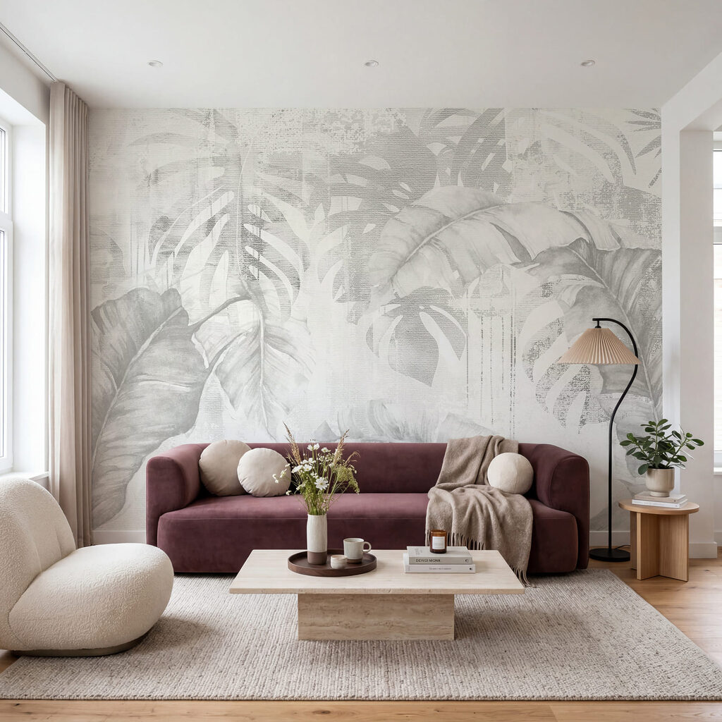 Faded Tropical Leaves — interior 3