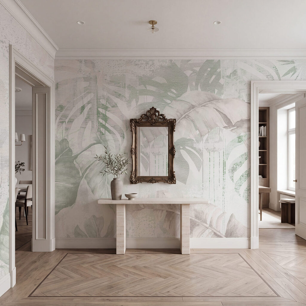 Faded Tropical Leaves — interior 1