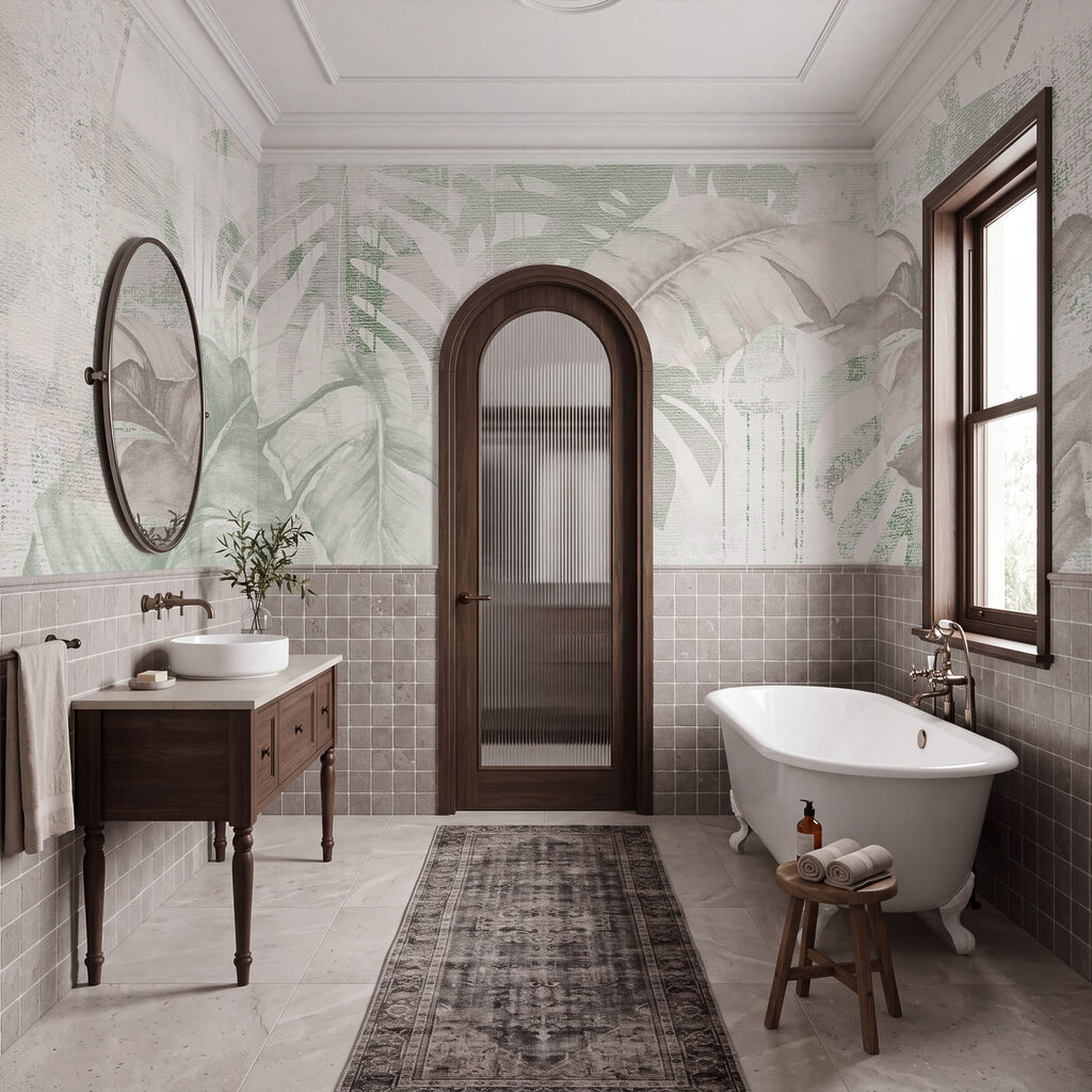 Faded Tropical Leaves — interior 3