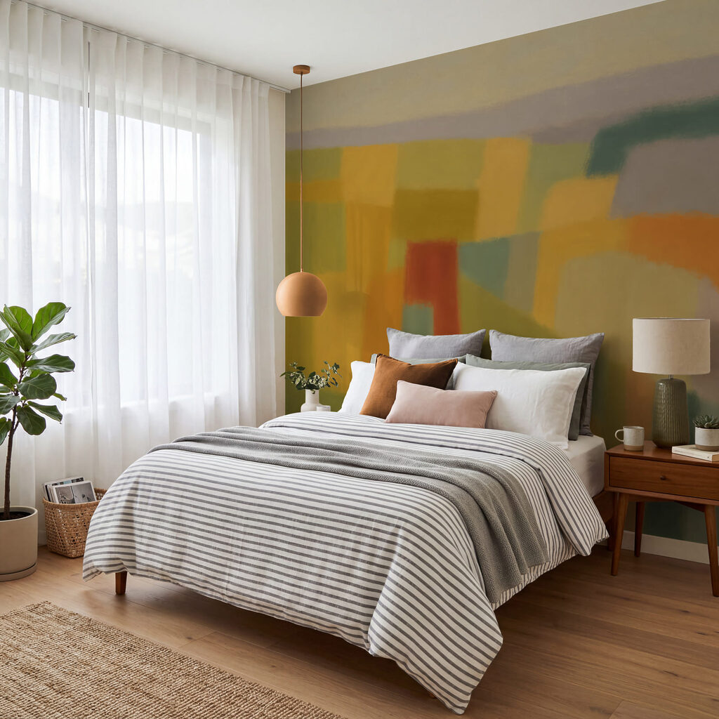 Colour blocks in layers — interior 2