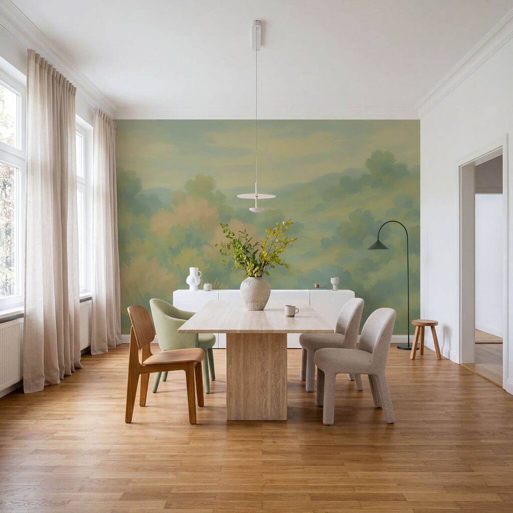 Green valley in pastel — interior 2