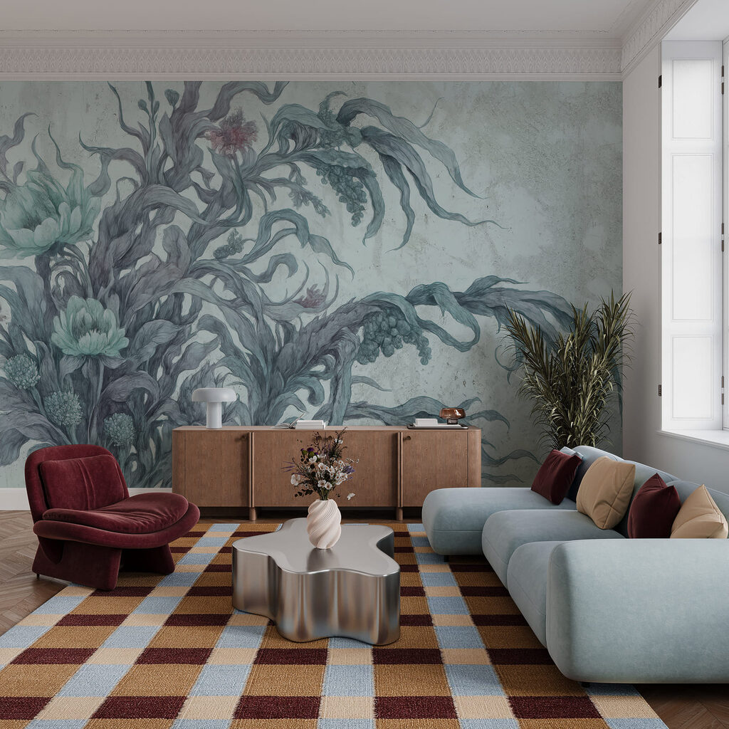 Botanical Scrollwork in an interior