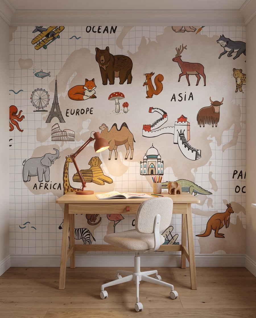 Animal World Adventure in an interior