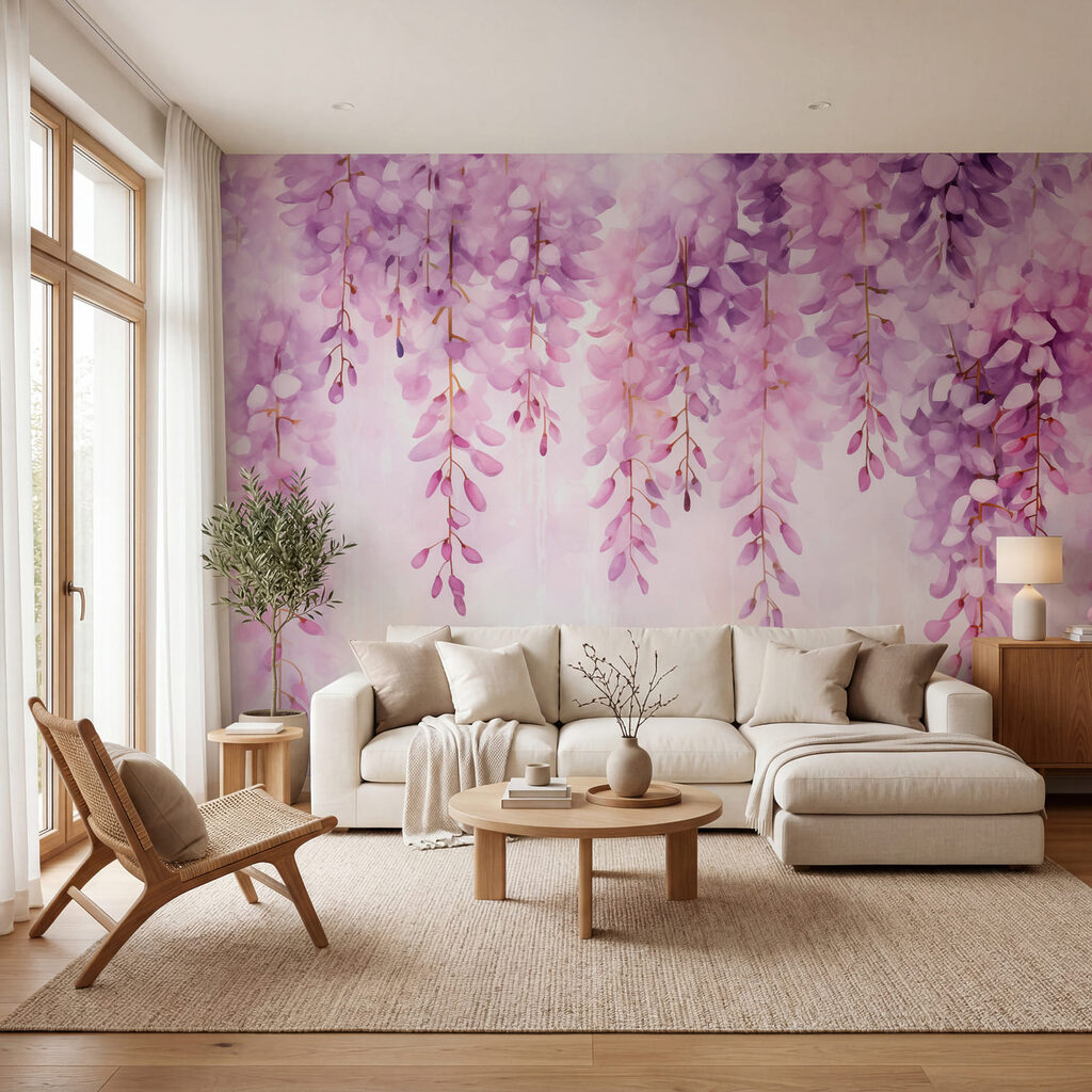 Wisteria Cascade in an interior