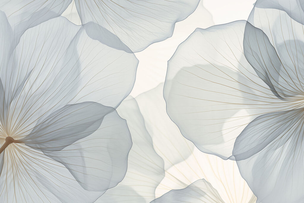 Sheer Flower Petals — full design
