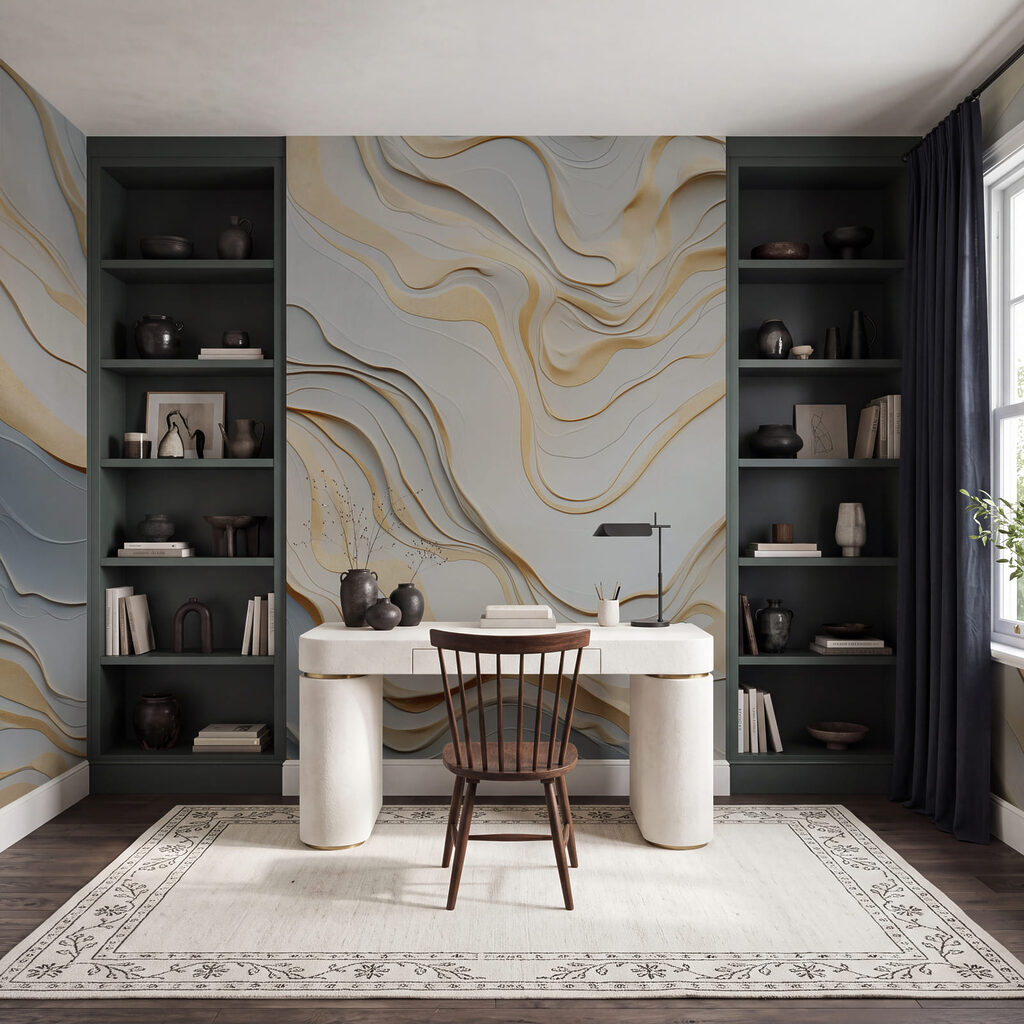 Gilded Flowing Relief — interior 3