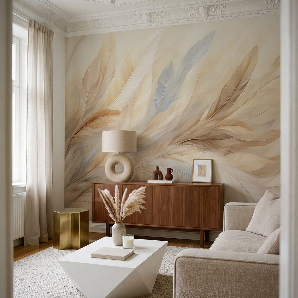 Feathers in Warm Light — interior 3