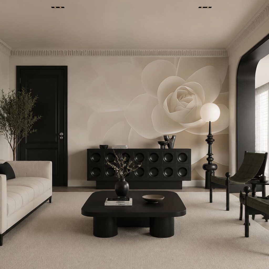 Sculpted Camellia — interior 3