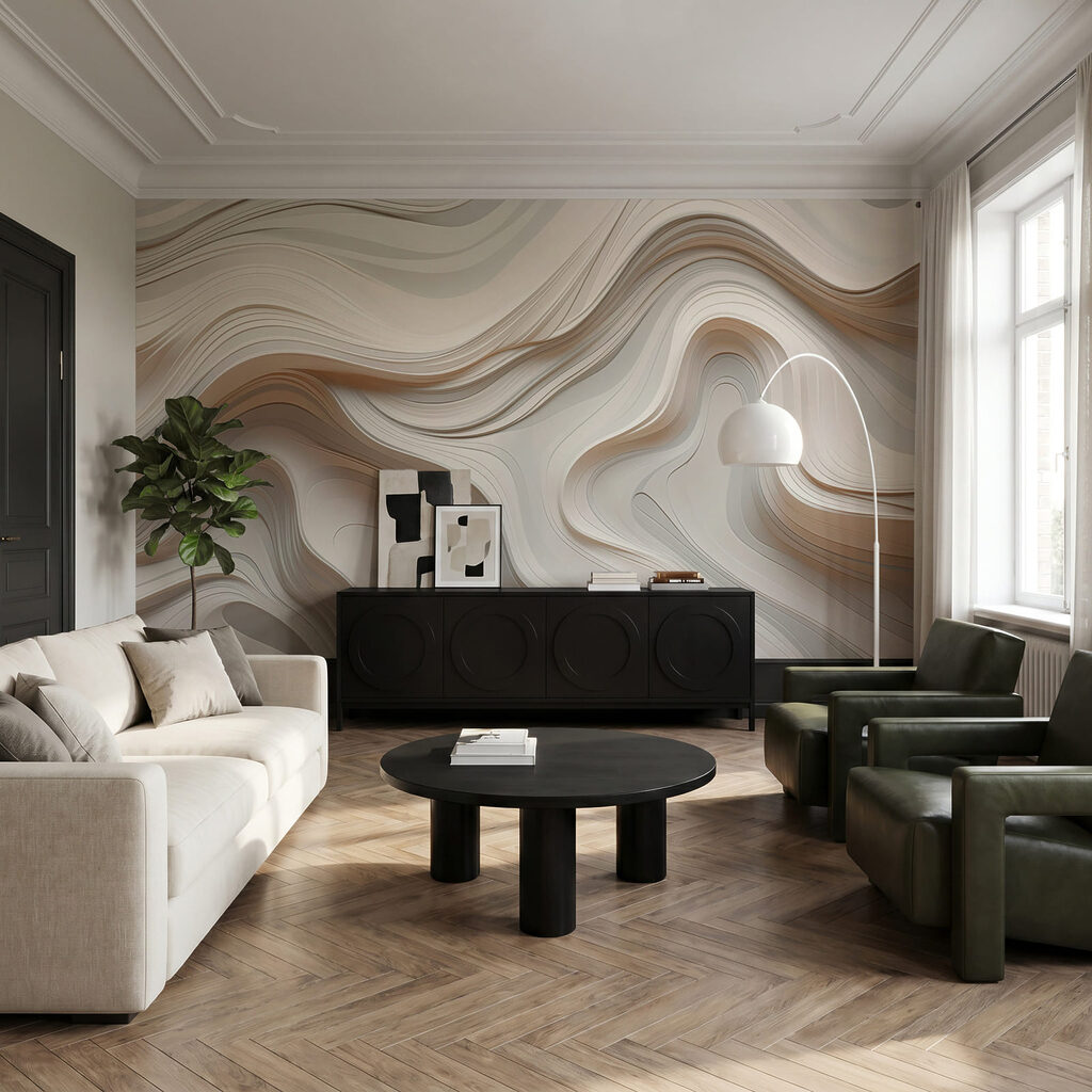 Carved Tides in an interior