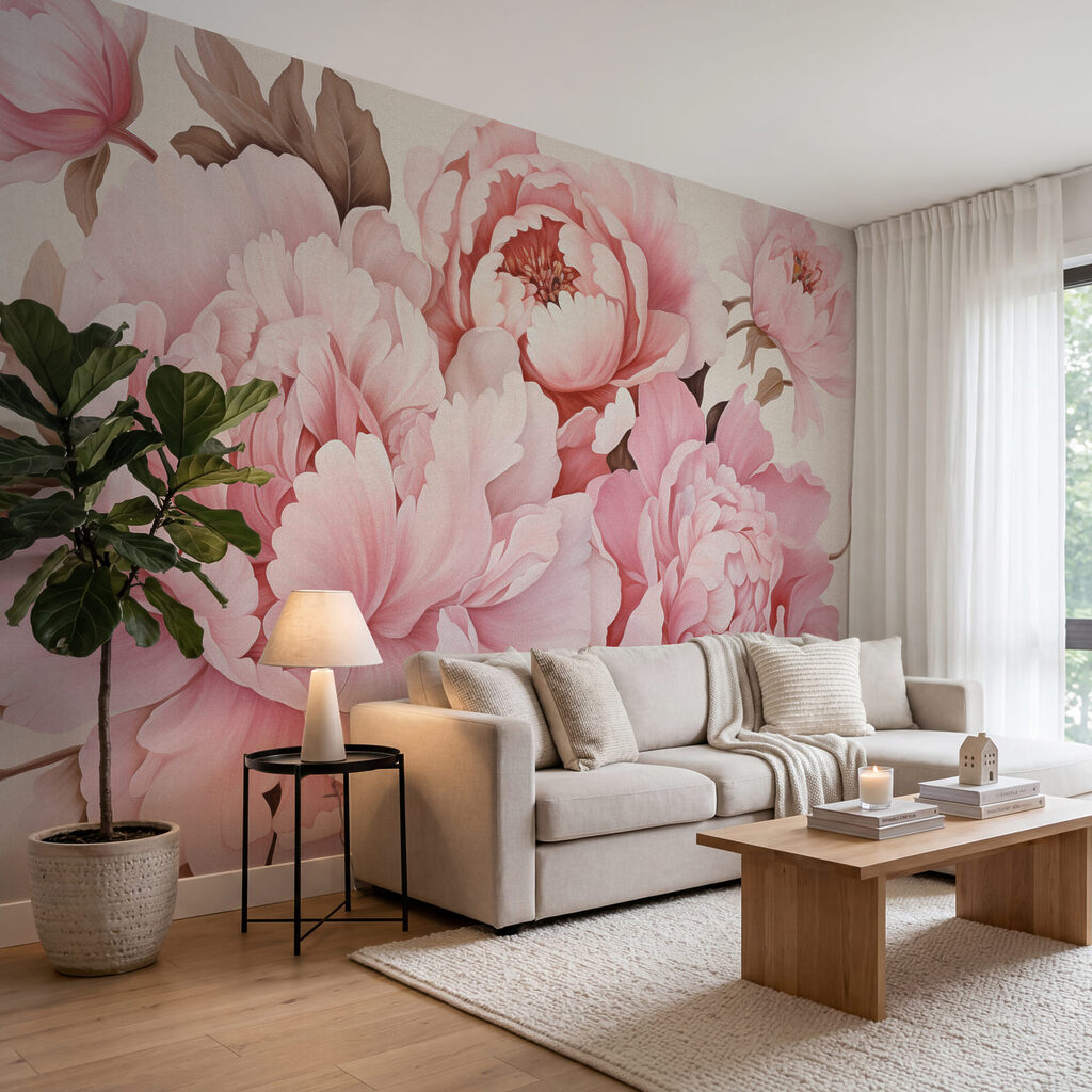 Painted Peony Bouquet — interior 3